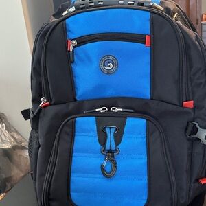 Stylish Black and Blue Backpack